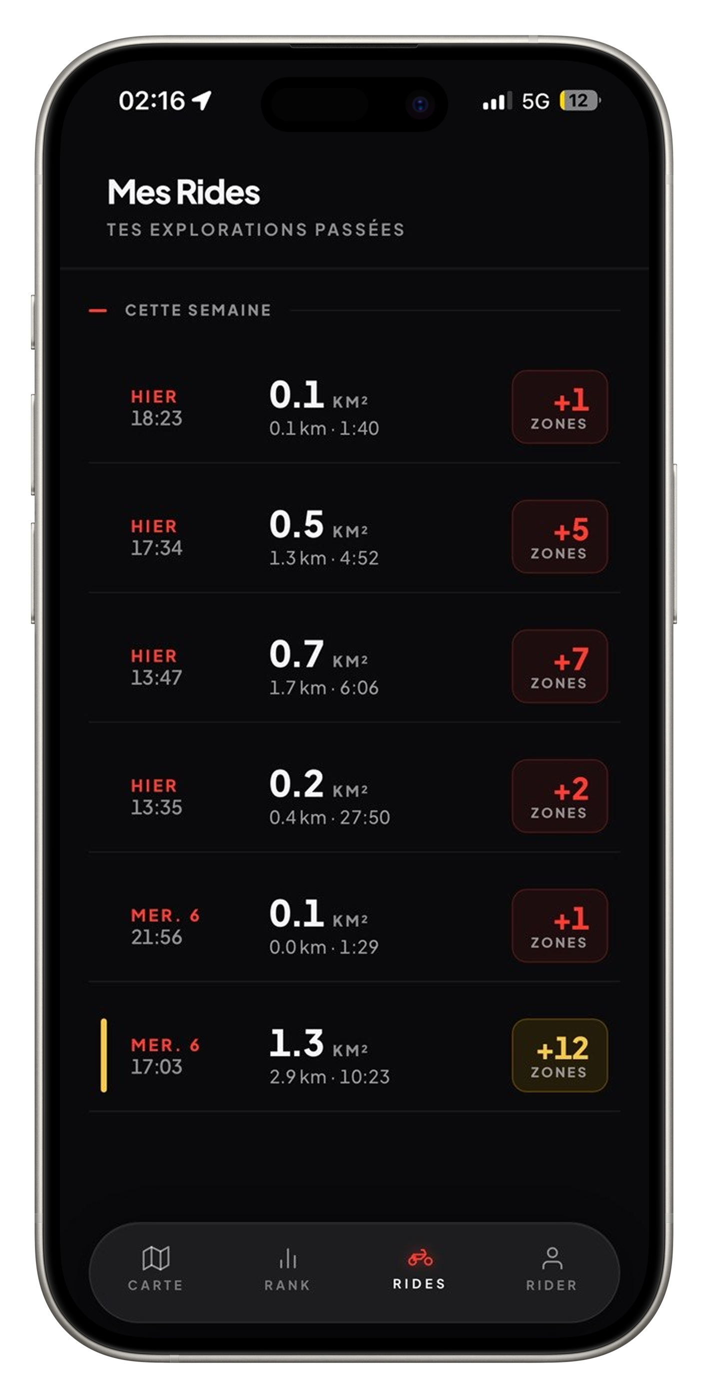 Pas un parcours. Un compteur.